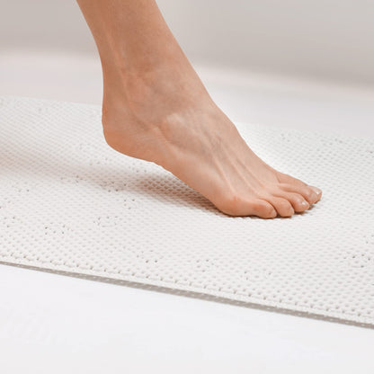 Duck Brand Softex Bath Mat for Tubs, Machine Washable, 17 x 36 Inches, Taupe, Skid Resistant (442097)