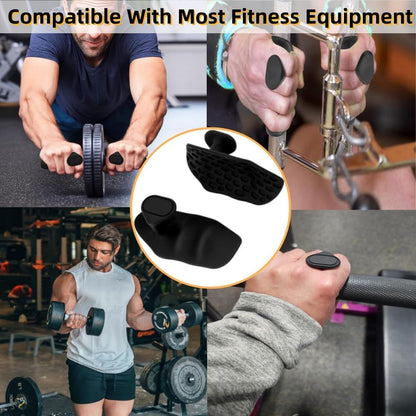 Anti-Slip Workout Grips，Rubber Hand Protector Gloves Improves Grip Strength ，Workout Gloves for Weight Lifting,ryptfit Grips,Pull Up,Dumbbell,Training，Applicable for Both Men and Women (Black)