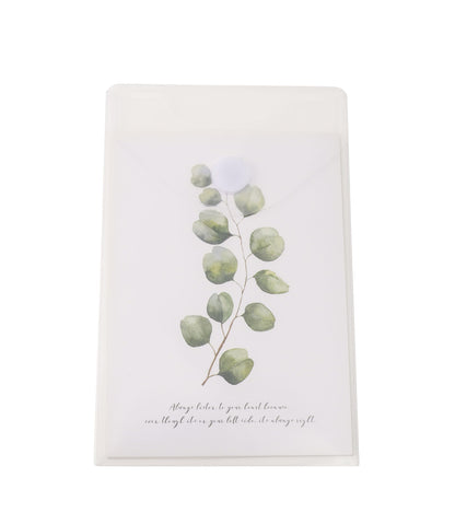 YESSART 6’’ x 9’’ Vertical Clear Plastic Envelopes Receipt Stickers File Storage 40 Pack Hook Loop Closure