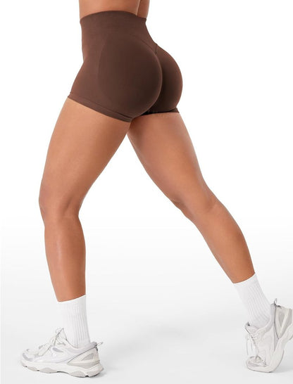VOYJOY Women’s Workout Shorts - Scrunch Butt Lifting Seamless Biker Shorts | 2.5” to 6” Sizes