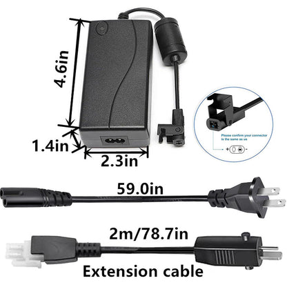 solsinsy 29V AC/DC Adapter for VIVO DESK-KIT-1B6B DESK-KIT-1B7B-36 Electric 60x24 inch/71x36 inch Standing Desk Workstation Home Office Desk Switching Power Supply Cord Charger Cable PSU