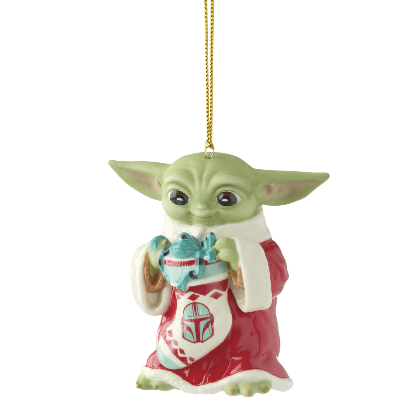 Lenox 897106 Holiday Grogu with Stocking Ornament, Christmas, Decorations