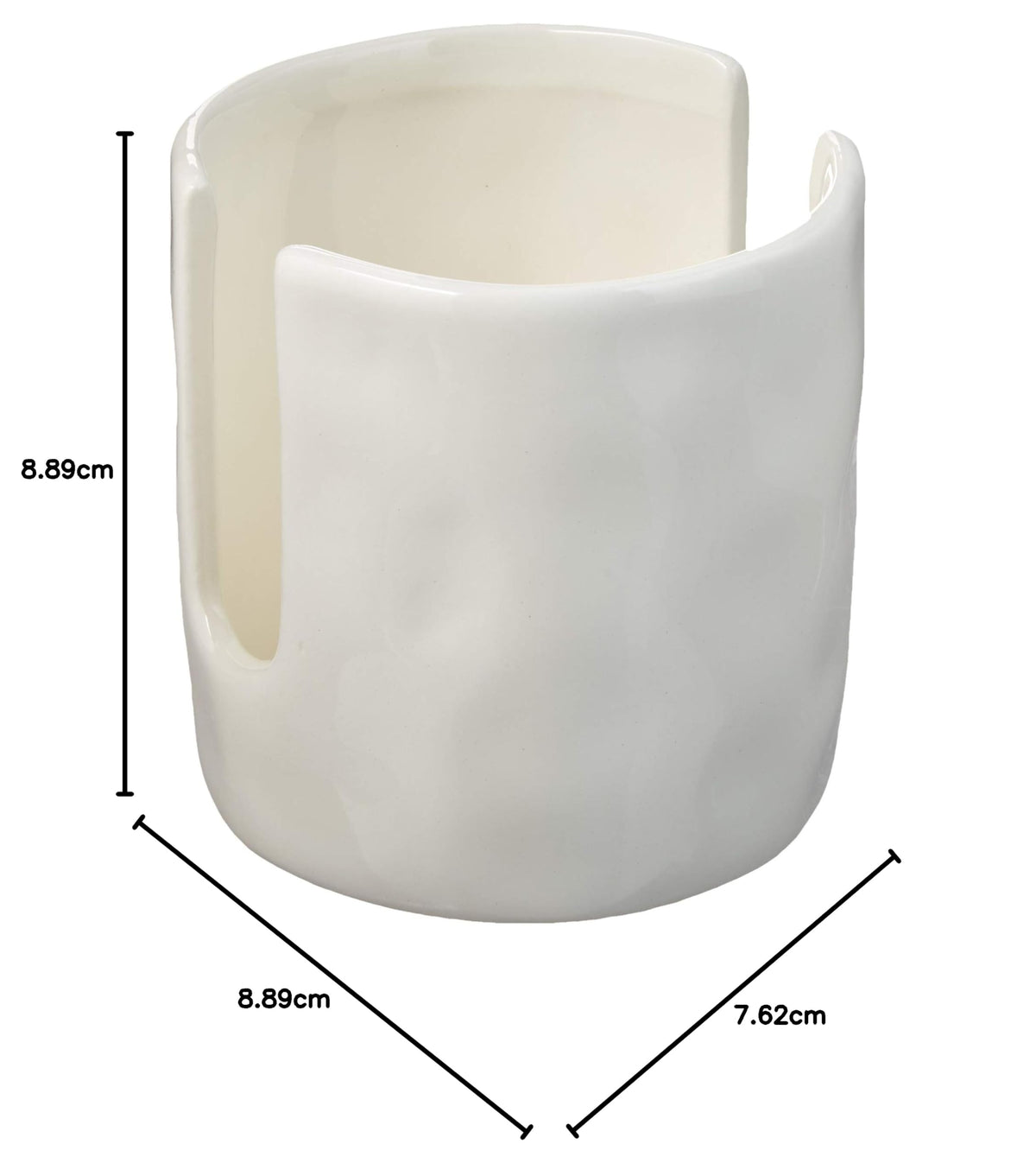 Mud Pie Kitchen Dish Sponge Holder Caddy, Off White