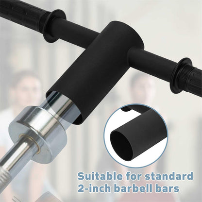YZZHAJ T Bar Row Barbell Handle, T Bar Landmine Handle Attachment for Olympic Barbell Bar, T Bar Row Attachment with Rubber Grip Fits 2inch Strength Training Bars