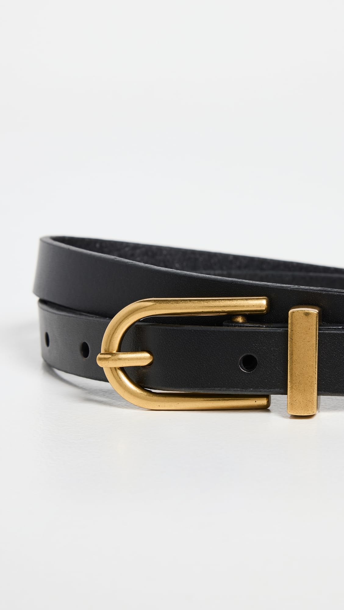 FRAME Women's Petit Simple Art Deco Belt, Black, S