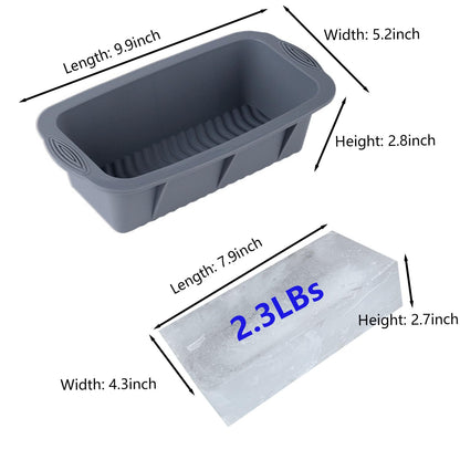 5Pcs Extra Large Ice Block Mold, Grey Silicone Ice Block Molds for Ice Bath Tub, Big Ice Cube Molds for Ice Bath, Ice Maker for Cold Plunge or Coolers, Ice Tray Accessories for Ice Bath Chiller