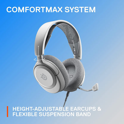 SteelSeries Arctis Nova 1P PS5 Headphones - Gaming Headset - 360° Space Sound - Memory Foam Ear Pads - Noise Cancelling Microphone - Also for PC, PS4, Switch, Xbox - White