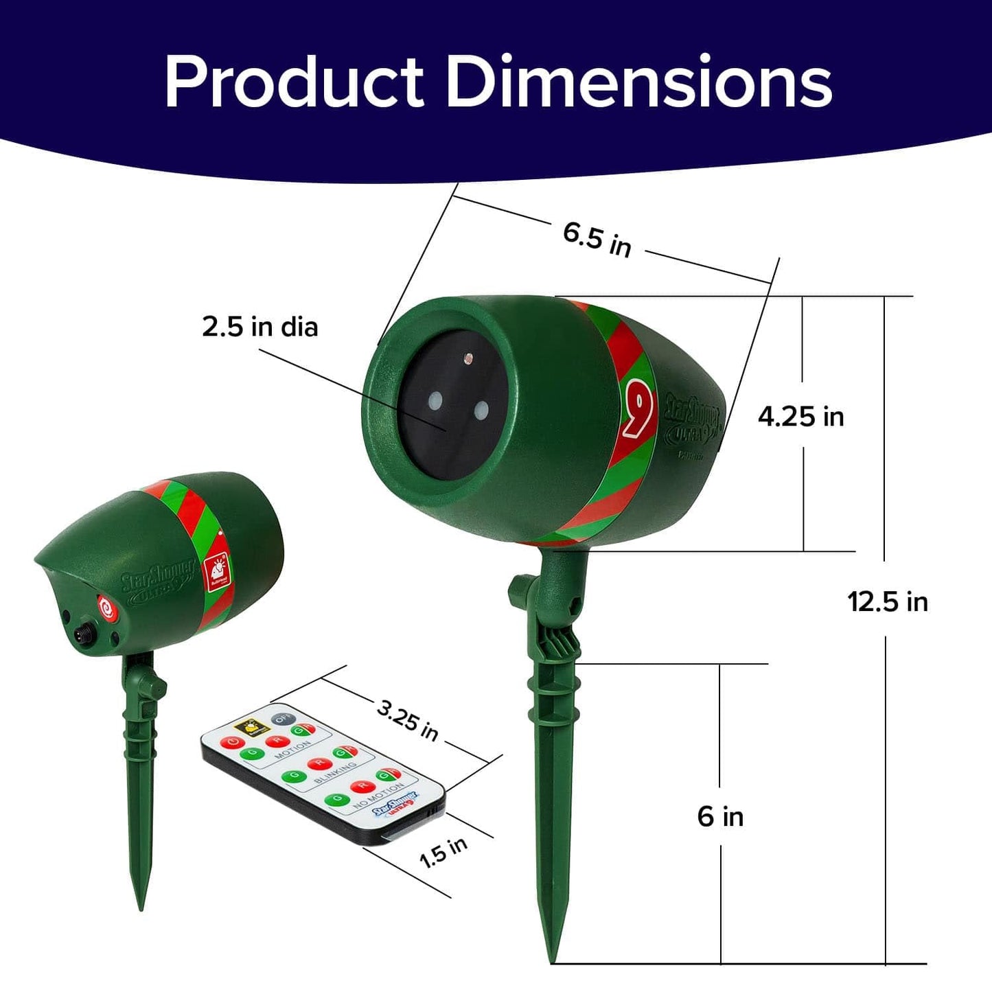 Star Shower Ultra 9 Outdoor Christmas Laser Holiday Projector with Remote, 2 Pack, w/ 9 Unique Patterns, Showers Home w/Thousands of Lights, 3 Color Combinations, Up to 3200 Sq Ft