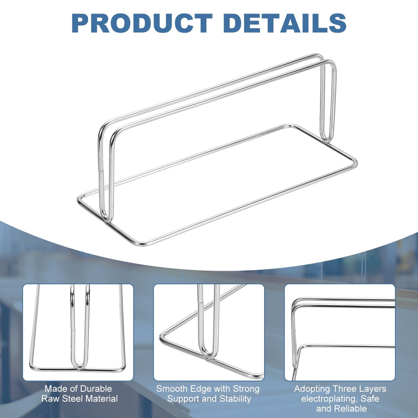PATIKIL Baffle Desk Divider Clamp, 2 Pcs Punch-Free Base Desk Shield Clamp Desk Divider Partition Clamp Privacy Panel Bracket Holder for DEST Partition Support Office, Silver