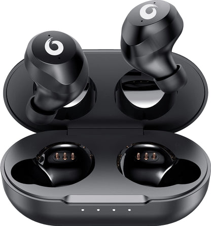 Hikapa X9 Wireless Earbuds Bluetooth 5.3 Headphones Waterproof Stereo Earphones in Ear Touch Control with Microphone Headset with Deep Bass for Sport, Gaming and Running(Black)