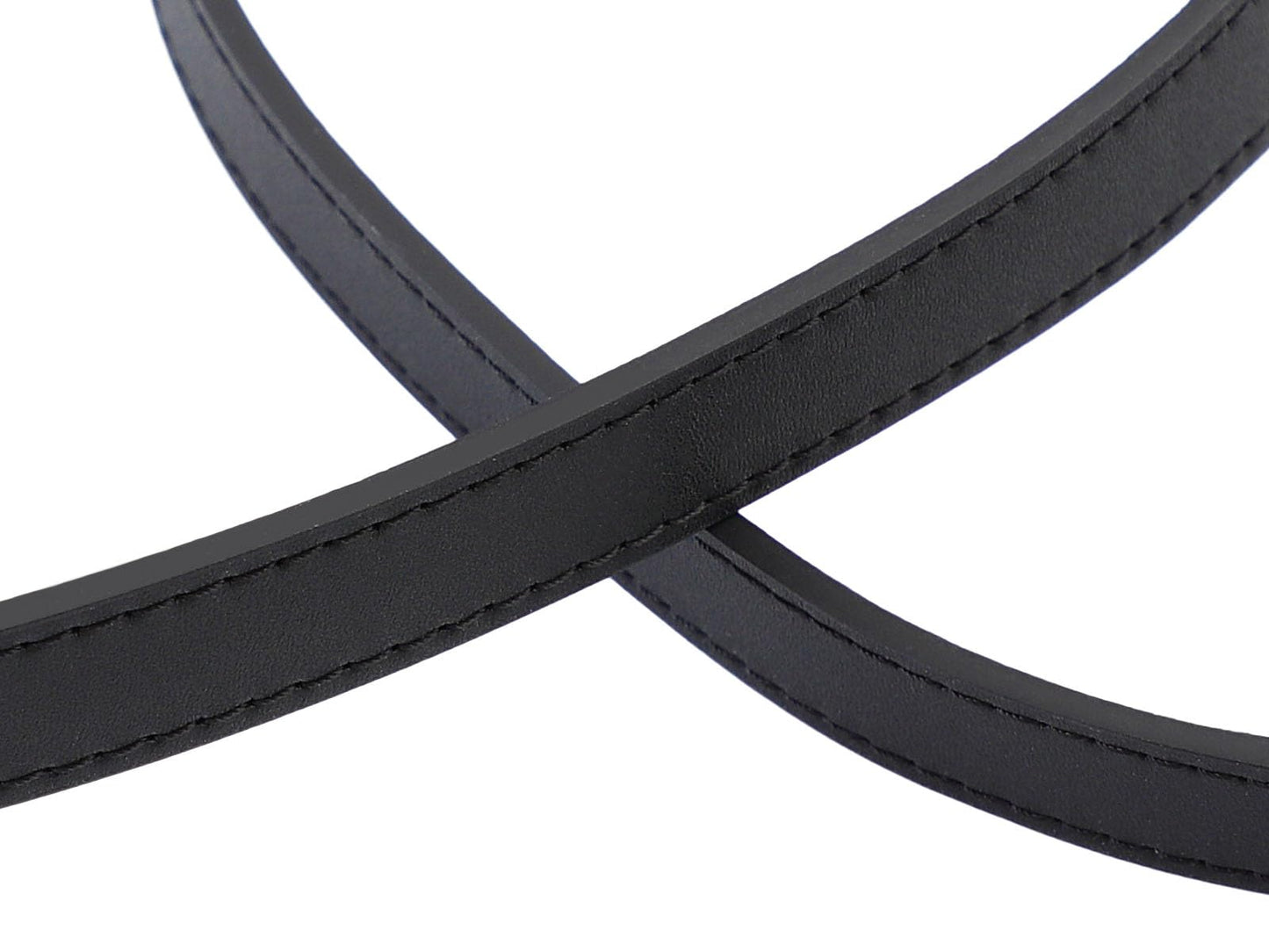 IBWell Genuine Leather Purse Strap Replacement Crossbody Handbag Long Adjustable (Black)