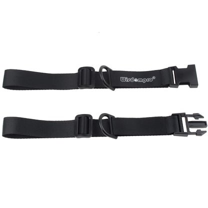 Wisdompro Backpack Chest Strap, Heavy Duty Adjustable Backpack Sternum Strap Chest Belt with Quick Release Buckle for Hiking and Jogging - with Slide Locks (Black)
