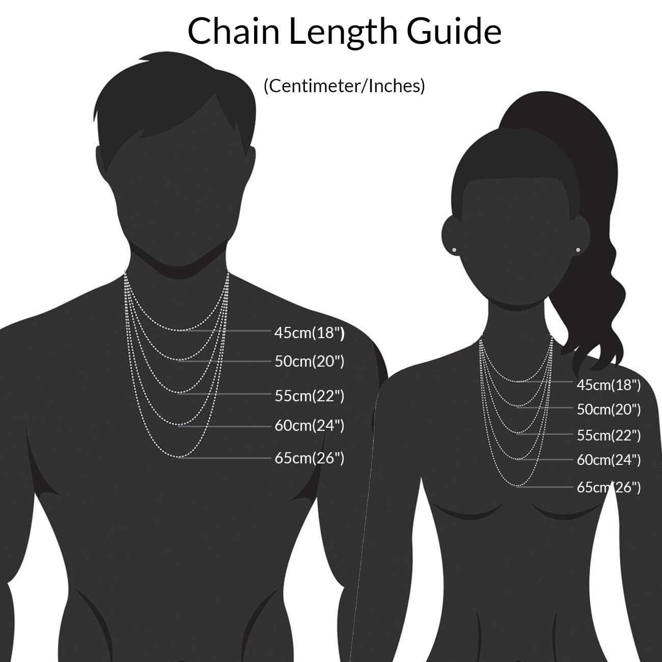 PDTJMTG Leather Necklace Cord 2MM 3MM Leather Chain with Sterling Silver Clasp 18, 20, 22, 24, 26 Inches (18 inches, 2mm)