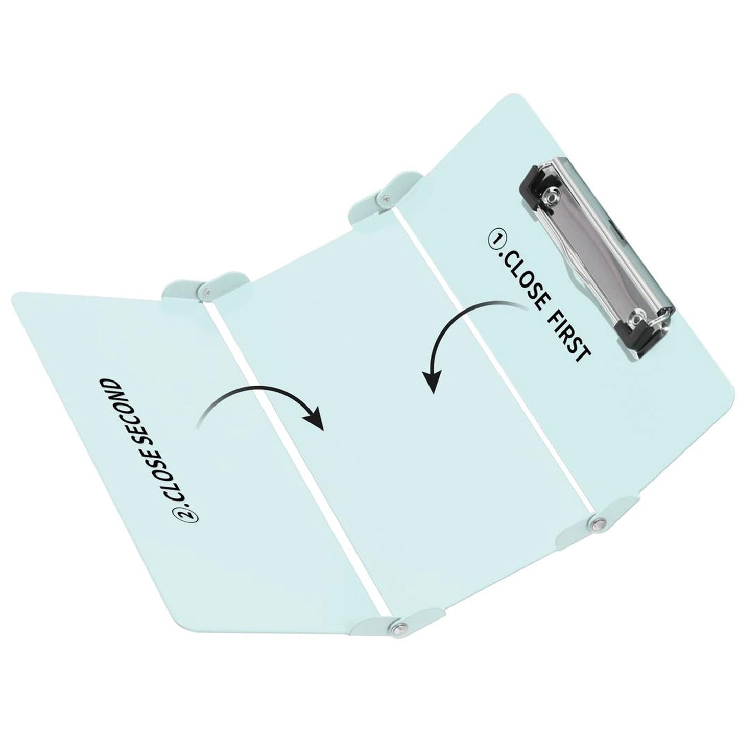 Nursing Clipboard with Nursing and Medical Edition Cheat Sheets 3 Layers Aluminum Foldable Nurse Clipboard Nursing Student Essentials - Foldable Clipboard Nursing Nursing School Essentials (Mint)