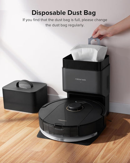 roborock Q7 L5 Robot Vacuum and Mop Combo, 8,000Pa Suction, Upgraded from Q5 Pro, Dual Anti-Tangle System, LiDAR Navigation, Multi-Level Mapping, Self-Charging Robotic Vacuum Cleaner, Black