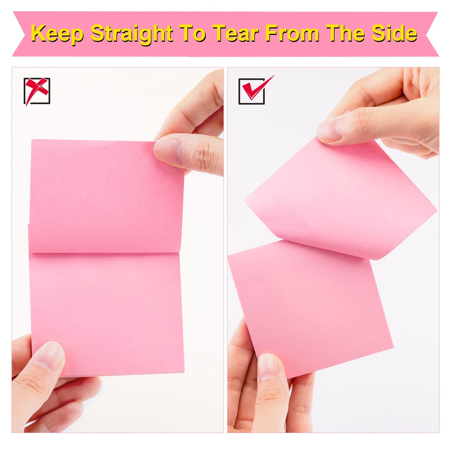 Fainne 120 Pack Sticky Notes Bulk 3 x 3 inch Self Stick Note Pads Multicolor Paper Memo for Office School Supplies Student Teacher Classroom Back to School Essentials, 50 Sheet/Pad(Simple Color)