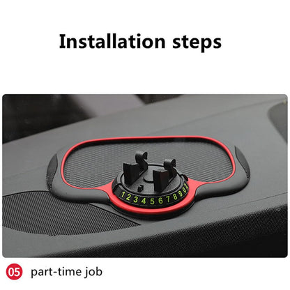 Multifunctional Car Anti-Slip Mat Phone Holder, 360° Rotating,A Must-Have for commuters to Keep Phones, Keys and Gadgets on The Dashboard
