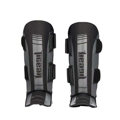 Tigear X4 Slate Shin Guards - MMA, Muay Thai, Martial Arts Shin Instep Guard for Training and Sparring, Pro Cage Fighter, Shin Protection MMA (S/M)