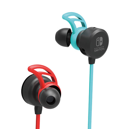 Nintendo Switch Gaming Earbuds Pro with Mixer by Hori - Licensed by Nintendo, Blue