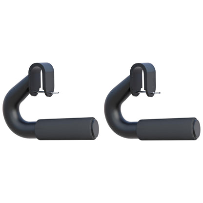 Neutral Grip Handles for Pull Up,1000 lbs Heavy Duty Steel Pull Up Handles,Ergonomic Portable Hooks for Barbell Row Deadlift Resistant Bands for Home Gym Fitness Enthusiasts-2 Pack