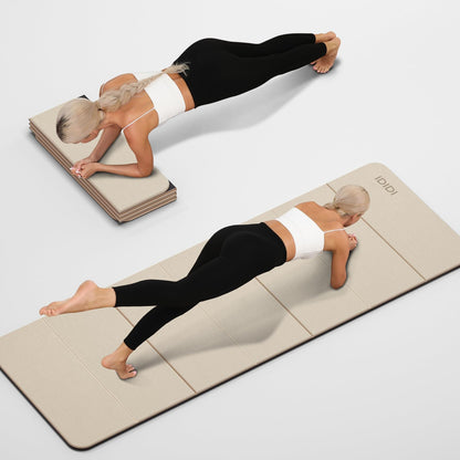 IDIDI Foldable Yoga Mat Extra Thick 0.32 Inches（8mm） - SGS Certified POE Material Exercise Mat, Non-Slip Design Fitness Mats, Multi-Purpose Workout Mats for Studio or Home Use