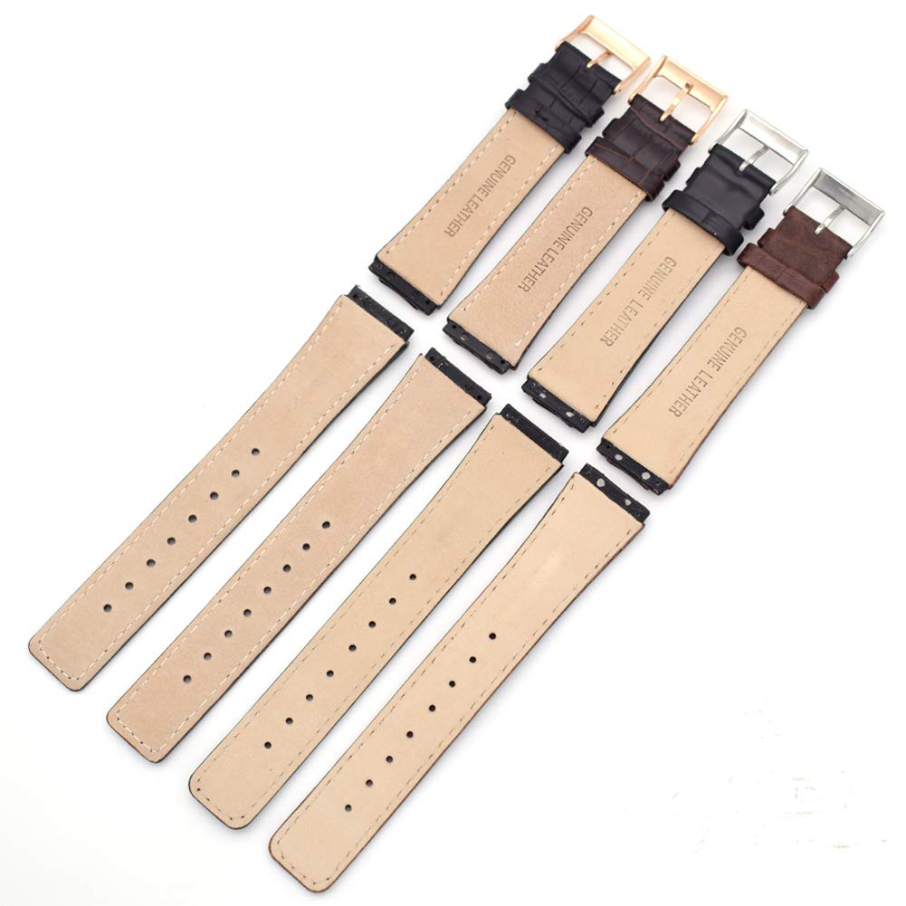 Genuine Leather Watch Strap Replacement for Skagen - 331XLSLB 331XLSLC4 331XLSL1 331XLRLD 331XLRLBO 331XLRLB (Black-2)
