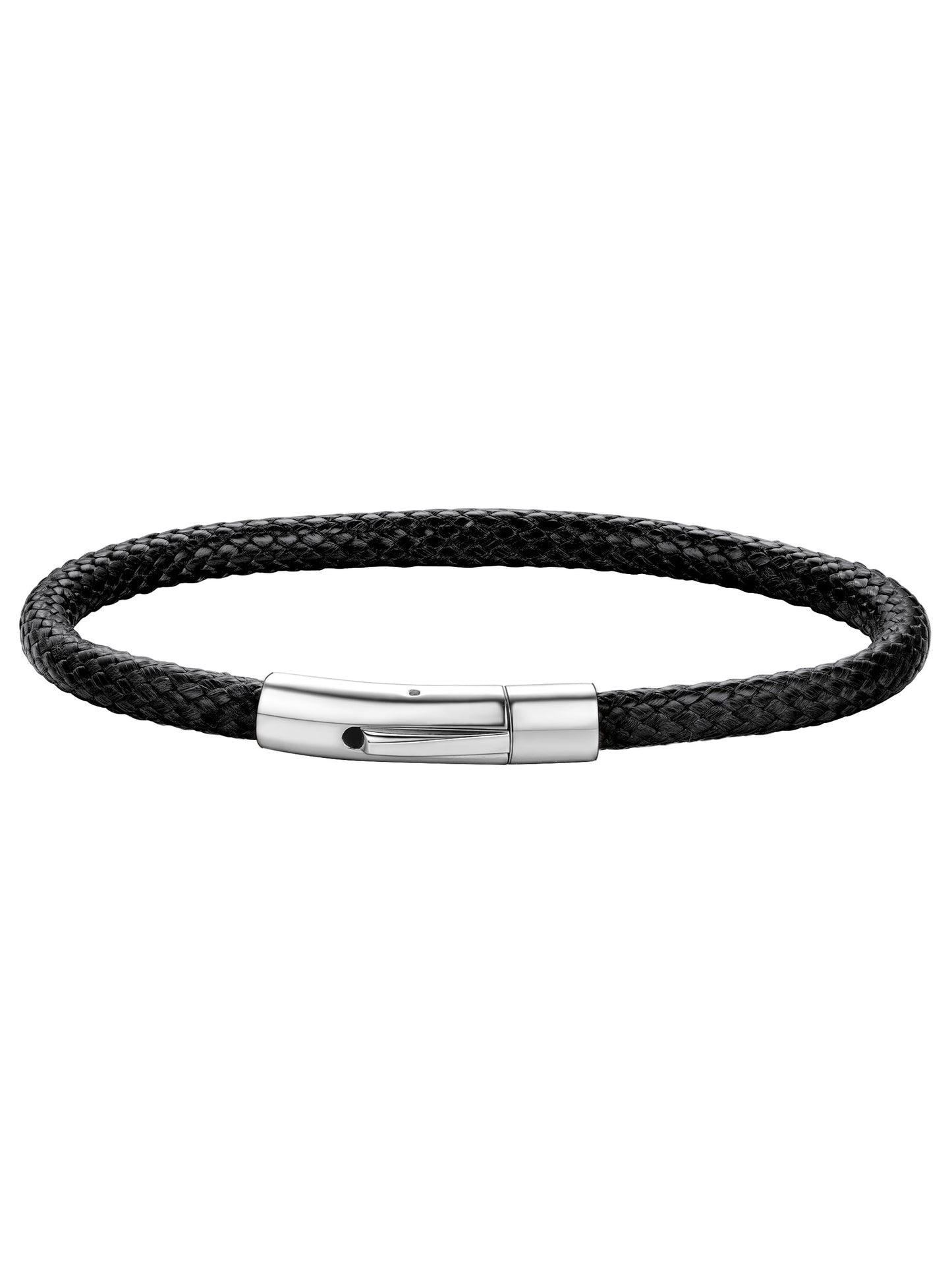 ChainsHouse Leather Bracelet for Men Women 5mm 7.0 inch Waterproof Wristband Bracelet Male Gift