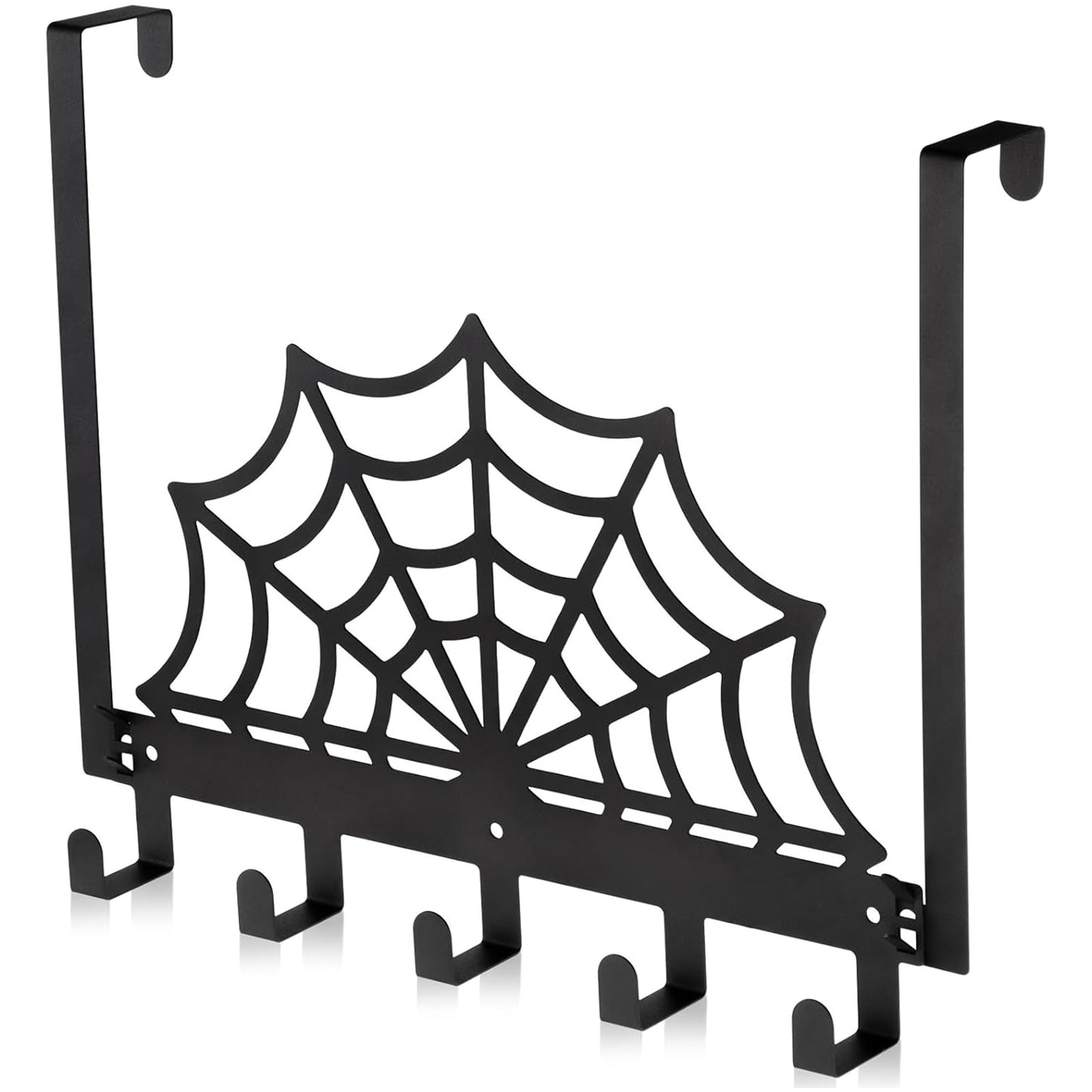 PLALUCY Spider Web Door Hook - Gothic Home Decoration Door Towel Rack - Christmas Wall Decor Towel Hooks for Bathroom Door Mount Wall Mount Coat Hooks Gothic (Spider Web)