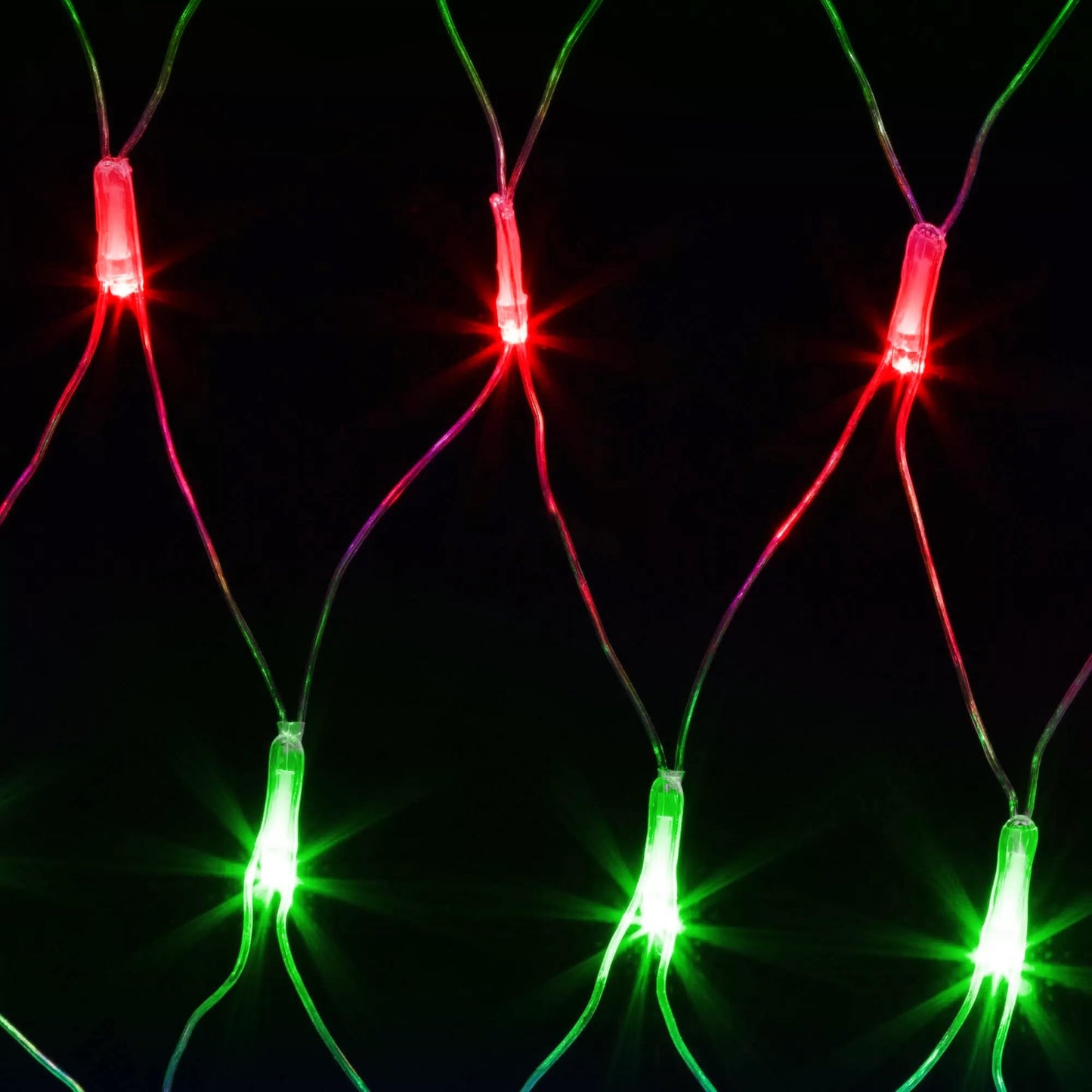 198 LED 9.8 FT*6.6 FT Net Lights Plug in, 8 Lighting Modes Mesh Light Connectable, Waterproof Christmas Net Lights Outdoor for Bushes, Wedding, Holiday, Garden, Xmas Tree Decorations(Red and Green)