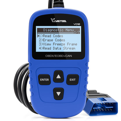 VDIAGTOOL VD10 OBD2 Scanner Code Reader Car Diagnostic Tool Engine Fault Code Reader for Turn Off CEL with Freeze Frame/I/M Readiness for All OBDII Protocol Cars,obd2 Scanner Diagnostic Tool