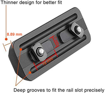 CVLIFE M-Rail Bipod Adapter Sling Stud Mount Bipod for M-Rail 4 T-Nuts 4 Screws and 1 Wrench