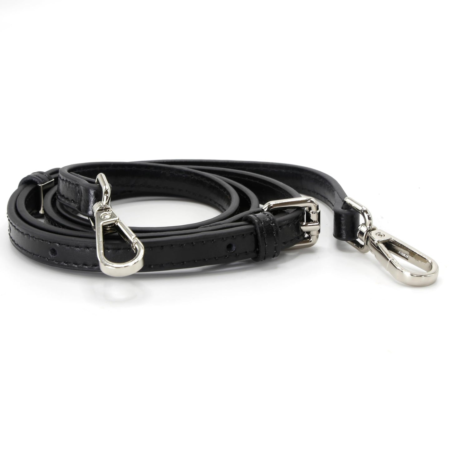 banbeln Mini Bags Leather Shoulder Strap Kit Fit For Adjustable Crossbody Small Bag (City-pouch-black)
