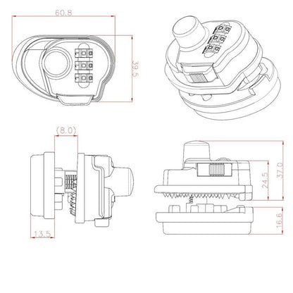 Bosvision 3-Digit Combination Trigger Gun Lock for Pistols, Rifles and shortguns…