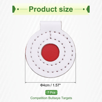 PATIKIL Microfiber Bullseye Targets 4cm, 7Pcs Competition Game Target Shooting Practice Fabric Pad Disc Accuracy Training Tool Outdoor Hunting Accessories