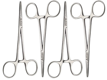 Artman Instruments Set of 4 Artery Forceps 5 inches Straight Mosquitoes by Wise Linkers