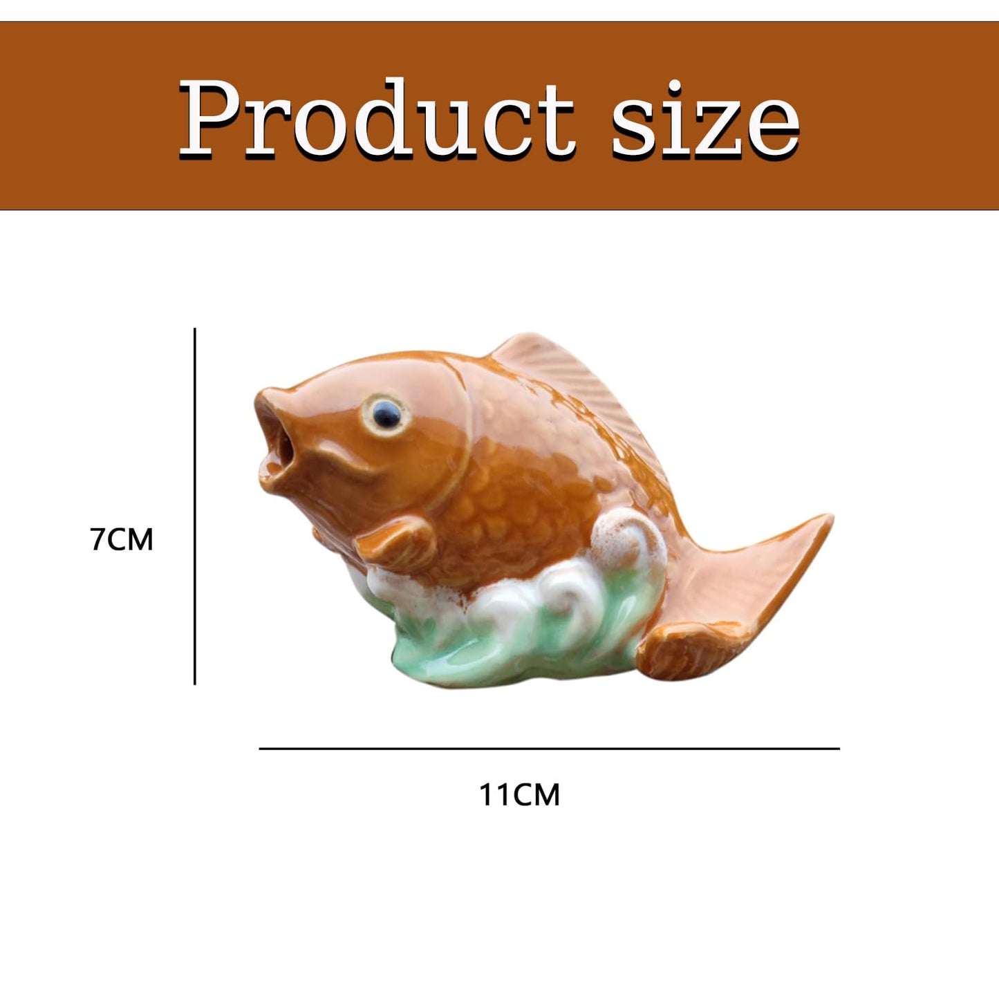 2Pack Bird Toilet Bolt Caps,Toilet Bolt Covers Decorative,Cute Funny Ceramics Bird Decorative,Closestool Bottom Easy Installation Replacement Parts (Red Fish)