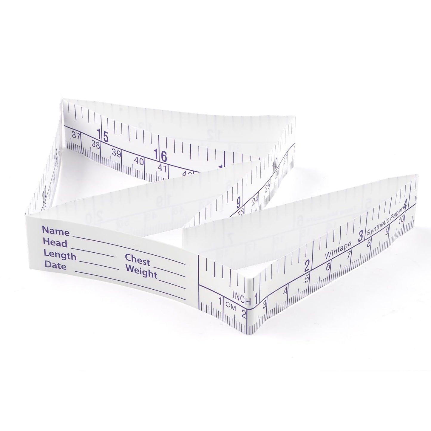 VAXATO (Pack of 100) 24Inch/60CM Paper Tape Measure, Disposable Wound Measuring Rulers，Educare Measuring Tape, Wound Measurement Tools, Medical Measurement Ruler