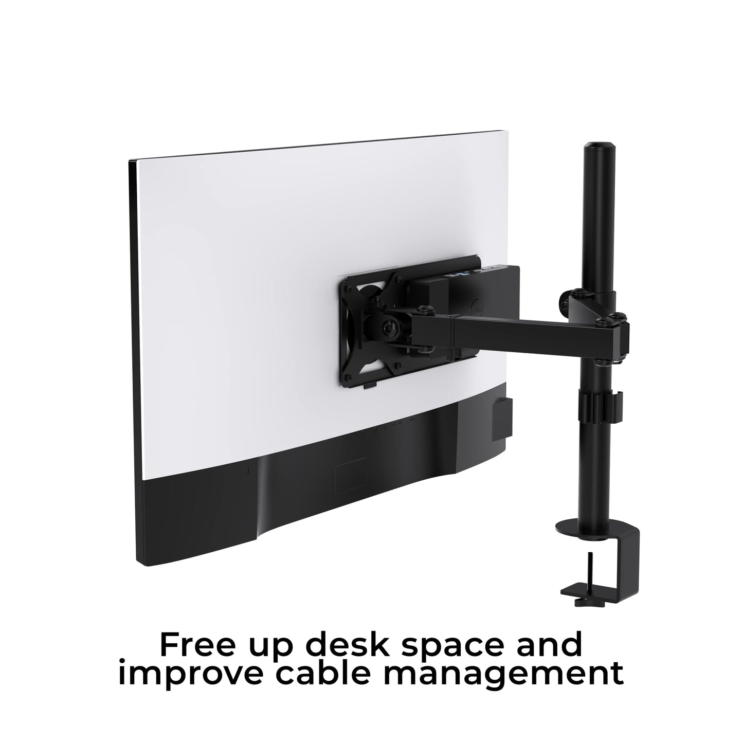 HumanCentric Monitor Arm VESA Mount Extension Compatible with Dell Docking Station WD19, W19TB, WD19DC, and WD15, Adapter for Dell Docking Station Arm Mounting Bracket, Compare MK15 Mount Kit