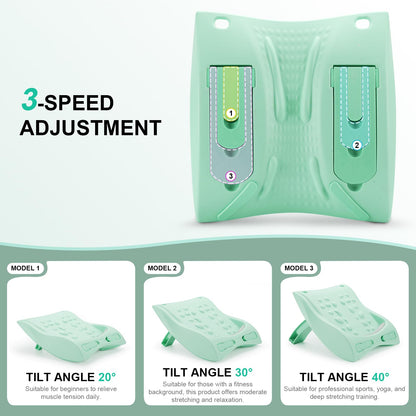 NuuGym Calf Stretch Board & Back Stretcher – Adjustable Slant Board,Lumbar Pillow,and Foot Rest 4-in-1 for Deep Muscle Relief,Post-Workout Recovery and Injury Prevention