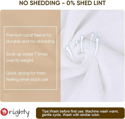 Orighty Washcloths 96 Pack, Ultra Soft Face Cloths 12 x 12 inch, Absorbent &