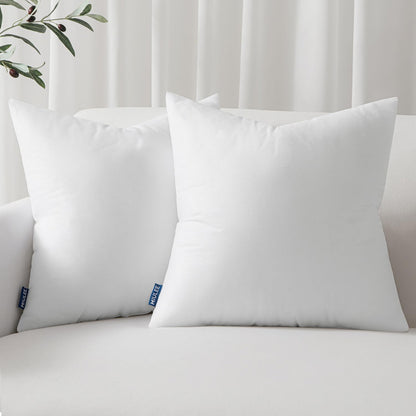 MIULEE Set of 4 Throw Pillow Inserts 20x20 Inches, 100% Virgin Filling Nowoven Pillow Inserts for Couch Sofa Living Room