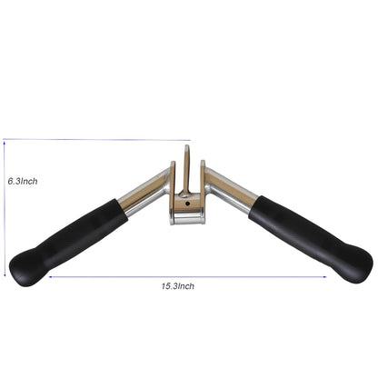 yuhqc V-Shaped Press Down Bar Lat Cable Machine Attachments Tricep Rope Gym Attachment Cable Machine Accessories for Home Gym