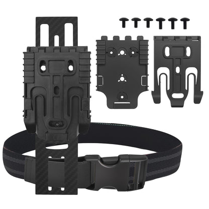 QLS Quick Locking System Kit,Tactical Modular Holster Adapter with QLS kit,Drop Leg Holster Adapter Mount with Locking Fork and Receiver Plate