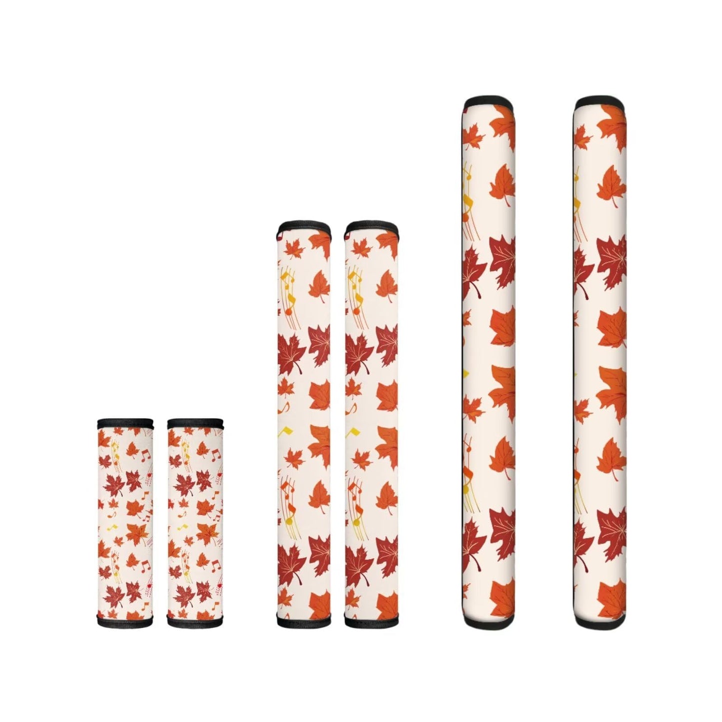 Yatixapu Refrigerator Door Handle Covers Set of 6, Autumn Maple Leaf Antiskid Protector for Fridge Oven Dishwasher Microwave Keep Your Kitchen Appliance Clean from Smudges, Food Stains