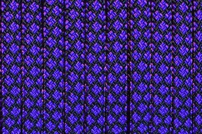 550 lb Paracord - Durable Tactical Parachute Cord for Crafting, DIY, Camping | Acid Purple Diamonds, 50 Feet