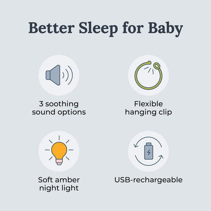 Yogasleep Hushh Portable White Noise Sound Machine for Baby, 3 Soothing Natural Sounds with Volume Control, Compact Size, Noise Canceling for Sleep Aid, Office Privacy, & Meditation, Registry Gift