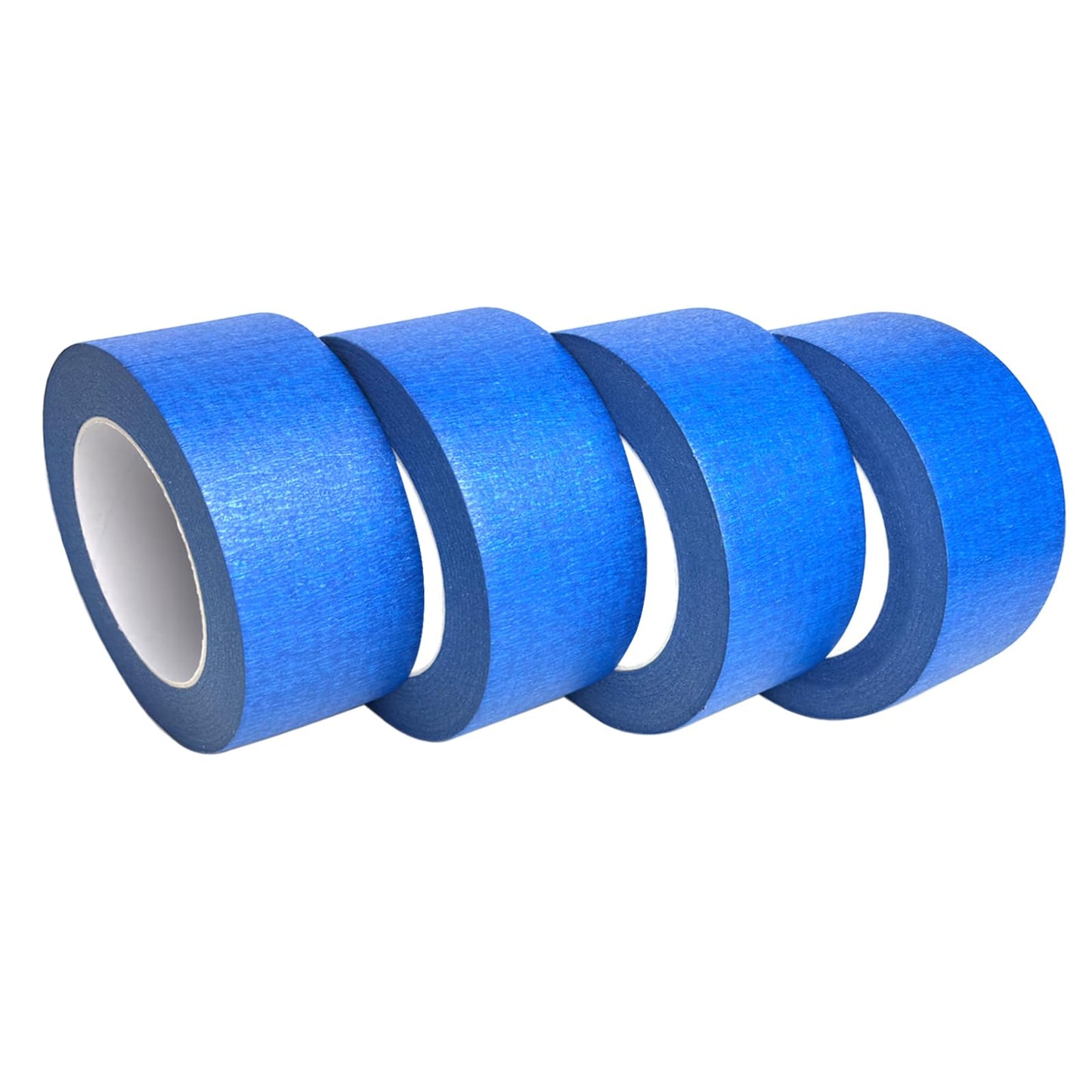 JayJayup Painters Tape 2 Inch Wide, 4 Rolls Blue Masking Tape, 2 Inches x 55 Yards x 4 Rolls, 220 Yards in Total