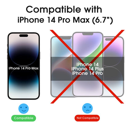 amFilm Easiest Installation OneTouch for iPhone 14 Pro [6.1 Inch] Screen Protector Tempered Glass, Auto-Alignment Tech, Bubble Free and Full Coverage Case Friendly, Anti-Scratch 2 Pack