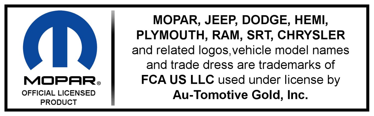 AU-TOMOTIVE GOLD, INC. Officially Licensed Black Leather Key Fob for Dodge Charger