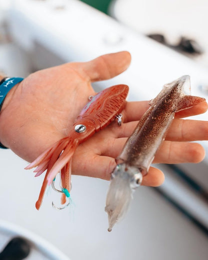 Nomad Design Squidtrex Vibrating Fishing Lure - TPE Soft Plastic Bait for Saltwater Fishing | Strong BKK Assist Hooks
